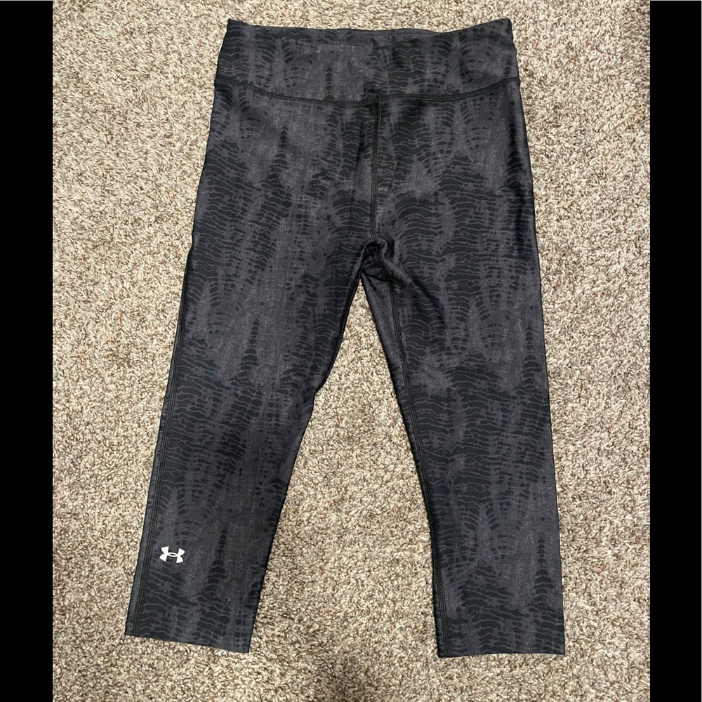 Under Armour Black Patterned Capri - image 1